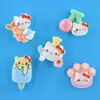 Gatito Lindo Joyería DIY Pegamento de Crema Accesorios de Resina Materiales Hechos a Mano DIY Pasador Diadema Funda para Teléfono Móvil Imán para Refrigerador