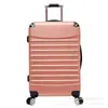 Maleta de viagem com zíper e logo personalizado para presente, roda universal, moda coreana, mala simples de 20 polegadas, mala de estudante