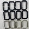 Ventas Directas de Fábrica Mosquetón Mediano Rectangular de Aleación de Aluminio Hebilla para Mochila de Viaje al Aire Libre Hebilla Colgante para Audio