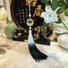 Venta Directa de Fábrica Colgante de Borla Esmaltada Gradiente de 12 cm Estilo Antiguo Rostro de Caballo Falda Cintura Cheongsam Adorno Colgante Decorativo