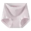 Ropa interior de algodón clase A para mujer de tiro medio, algodón puro, transpirable, antibacteriana, 100% algodón, entrepierna extendida, cómodos, bragas triangulares simples para niñas jóvenes