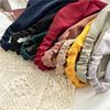 Lenço Triângulo de Chiffon Nova Cor Sólida Transfronteiriço Faixa de Cabelo Headwear Simples Staple Tape Tape Três Estados Versátil para Mulheres Europeias e Americanas