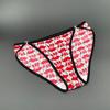 2024 Nova seda gelada estampa de leopardo sexy estampada calcinha feminina levantamento de quadril respirável confortável feminina triângulo peça única entrega