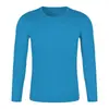Camisetas Personalizadas de Manga Longa com Gola Redonda de Secagem Rápida para Grupos, Proteção Solar, Esportes, Fitness, Roupas de Treino para Corrida, Designs Personalizados de Caimento Solto