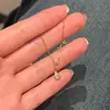 [Las Estrellas Brillan] Collar de Diamantes Brillantes Gota de Agua Sensación Casual y Fresca Cadena Fina Brillante para la Clavícula como Regalo para Mujeres