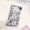 Adesivos de Lince Desenho Animado Fofo Adesivos para Caderno Papelaria para Estudantes Adesivos Infantis Adesivos de Padrão Pequeno