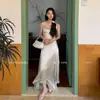 Vestido de Alça Patchwork de Renda Elegante Ls Guangzhou Shisanxing 2026 Estilo Novo Primavera 23192 #