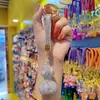 Argila de cerâmica broca completa cabaça corrente de carro anel de chaveiro pingente de chaveiro bolsa de casal pendurar pequenos presentes atacado