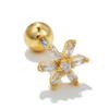Zircón Uña Hueso de la Oreja Varilla de Acero Inoxidable Chica Picante Expansión Agujero de la Oreja Uña de la Oreja Aretes Viento ins Aretes Diamante Blanco Dormir Selección Libre