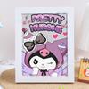 Pintura de diamantes de Sanrio Coolomi para niños, hecha a mano, pegatinas de diamantes, pintura de ladrillo de oso de fresa, regalo al por mayor