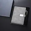 Caixa de Presente para Caderno de Negócios Conjunto de Pen Drives A5 Caderno B5 Atividade de Volta às Aulas para Estudantes Conjunto de Presente