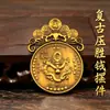 Bênção do Festival Lembrança Auspiciosa Dragão Auspicioso Pressionando Dinheiro Peixe Saltando Sobre o Portão do Dragão Estilo Chinês Casa Desktop Sorte Ornamento Auspicioso