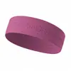 Diadema de punto de malla de nailon transpirable para deportes al aire libre transfronterizos, diadema de color liso para correr, cinta para el pelo de alta elasticidad antisudor