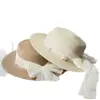 Sombrero de Paja con Cinta de Encaje y Perlas Heben para Celebridades de Internet para Mujer, Sombrero de Sol para Vacaciones en la Playa de Verano, Sombrero de Sol para Protección Solar al Aire Libre para Mujer