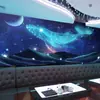 Papel de parede de fundo luminoso 3D decoração de box de bar KTV tecido de parede tecnologia sala de e-sports Papel de parede flash Céu Estrelado