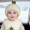 Touca de Bebê Outono Inverno Touca de Pelúcia Quente Espessada Para Recém-Nascidos Touca com Proteção para Orelhas Meninos Meninas Touca de Cobertura para a Cabeça à Prova de Vento