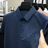 Camisa polo de manga corta para hombre con bolsillos para mediana edad y personas mayores, nuevo modelo de verano 2026, adecuada para el uso diario, camisa polo de color liso para hombre