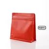 Cubo de Rubik sello de ocho caras bolsa de café papel de aluminio mate 150g media libra una libra válvula de escape unidireccional cremallera lateral de fácil apertura empaque