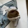 2025 Nuevo Bolso Redondo Pequeño de Otoño e Invierno Bolso para Teléfono Móvil Bolso de Hombro Único Cruzado Bolso de Hombro Pequeño de Tela de Nylon para Mujer Moda Versátil