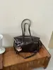 Bolsa de mano estilo coreano retro para mujer, nueva colección 2026, simple y moderna, versátil, gran capacidad, bolso de hombro