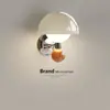 Lámpara de pared con interruptor de cordón estilo crema de champiñones, modelo nuevo 2025 para habitación infantil, lámpara de mesita de noche, lámpara de pared de fondo para sala de estar