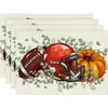 Amazon Halloween Acción de Gracias Manteles Individuales Calabaza Hoja de Arce Manteles Individuales Pavo Otoño Decoración de Mesa Manteles Individuales Resistentes al Calor