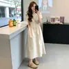 Vestido WZXSK de estilo francés con mangas abullonadas para mujer, nuevo diseño verano 2026, entallado en la cintura, elegante y extremadamente hermoso vestido de una pieza