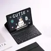 Adequado para Apple iPad 11ª Geração A16 Teclado Bluetooth Tátil Luminoso Colorido Air8 Teclado Dividido 10.9 Capa de Couro