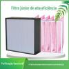 Filtro de Ar de Alta Eficiência para Ensino Fundamental com ou Sem Divisórias, Tipo Placa G3G4F4F5F6F7F8F9 Filtro de Bolsa