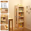 Estantería de Madera Maciza para Libros Infantiles Estante de Almacenamiento de Pie Armario de Almacenamiento Integrado en la Mesita de Noche del Estudiante Armario de Almacenamiento Integrado en la Pared Estantería de Múltiples Niveles