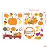 Hoja de Arce de Acción de Gracias Calabaza Cosecha Pegatina de PVC Escarchado N1578 Transfronteriza Otoño Sala de Estar Dormitorio Decorativo Pegatina de Pared