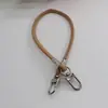 Hebilla de Pu para Puerta de Gama Alta, Cordón Redondo Corto de Cuero, Correa de Asa de Bolso Reemplazable Multicolor, Correa de Cuero para Teléfono Móvil