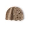 Gorro de Cachemira Niños 100% Cachemira Otoño e Invierno Nuevo Hecho a Mano Lentejuelas Europeo y Americano Flor Gorro de Punto Outlet de Fábrica