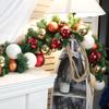 Enredaderas Decorativas Navideñas para Puertas, Paredes, Escaleras y Decoraciones de Ventanas de Hotel