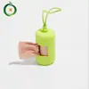 Dispensador de bolsas de basura para mascotas totalmente biodegradable y compostable, caja de bolsas para excrementos, traje para pasear perros al aire libre, fábrica de marca