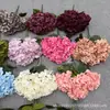 Paquete de 54 Piezas de Flor de Hortensia Artificial Paleta de Hortensia Boda Ramo Retro de Tela de Hortensia Color Otoño Hogar Exportación