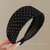 Diadema de Borde Ancho para Otoño e Invierno Estilo Coreano para Mujer Diadema Alta para la Parte Superior de la Cabeza Hace que la Cara Parezca Más Pequeña Sensación de Alta Calidad Pinza para el Cabello Accesorios para el Cabello Antideslizante Pinza para el Cabello Goma para el Cabello