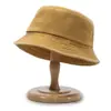 Chapéu de Pescador em Sarja Lavada Vintage para Primavera e Outono, Chapéu de Sol Unissex, Chapéu de Pescador Liso da Moda para Casais