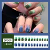 Unhas Postiças Curtas Personalizadas no Atacado, Adesivos de Unha Embalados, Unhas Usáveis, Arte de Unha Ilustrada, Unhas Postiças