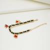 Pulsera de Navidad europea y americana nueva, árbol de Navidad con aceite de goteo, muñeco de nieve, colgante de muleta, pulsera de cadena multicapa, joyería para mujeres