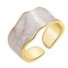 Anillo retro con apertura de nube transfronteriza, aleación de moda para mujer, textura de mármol creativa, joyería simple de alta gama para hombres