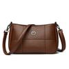 Bolso de hombro vintage con bordado a cuadros, sencillo, combinable con todo, de moda, cruzado, ligero, de lujo, con textura de alta gama.