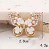 Novos Acessórios de Borboleta Pequena de Pérola em Liga de Zinco Flor de Cinco Pétalas com Diamante Acessórios para Joias Case de Celular DIY Material de Diamante
