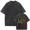Camiseta con Estampado Gráfico Retro Lavada de Bob Marley One Love Reggae, Hombres, Mujeres Camiseta de Algodón Casual Retro, Hombres