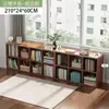 Estante, prateleira de armazenamento de piso, estante divisória semi-fechada para quarto ao lado da cama, armário de armazenamento, armário de grade, armário de oito compartimentos