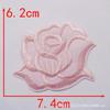 Adesivo de Aplique Flor Rosa de Tamanho Grande, Médio e Pequeno para Toalha de Mesa de Hotel e Lençol de Cama Reparo de Manchas Decalque para Passar a Ferro Adesivo para Tecido com Furo de Cigarro