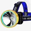 Farol de luz forte de indução LED recarregável iluminação externa lanterna montada na cabeça lâmpada de pesca noturna lâmpada de mineiro de alta potência