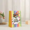 Bolsa de mano de papel kraft Bolsa de regalo para el Día del Maestro bolsa de embalaje con texto impreso bolsa de papel para compras bolsa de regalo al por mayor