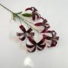 Flores Artificiais 5 Cabeças Lírio Dourado Decoração de Casamento Flores Falsas Mobiliário Doméstico Casamento Novas Flores Decorativas Lírios Multi-Cabeças