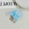 Mini Sombrero de Malla de Encaje Estilo Hada Lentejuelas Perla Moño Accesorio para el Cabello Accesorio para el Cabello de Chica Dulce Peine
